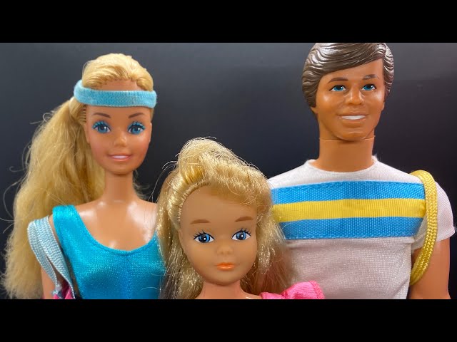 レトロ　ケン・スキッパー人形2体 1983 Great Shape Barbie Dolls: Ken 7318, Barbie 7025 & Skipper