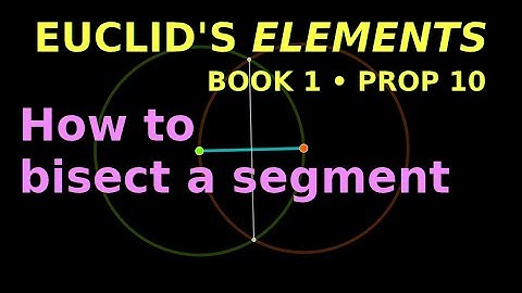 How to bisect a line segment | Euclid