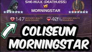 147 Bars vs Coliseum Morningstar - Easy Counters w She-Hulk & Sand-Man - Marvel Contest of Champions