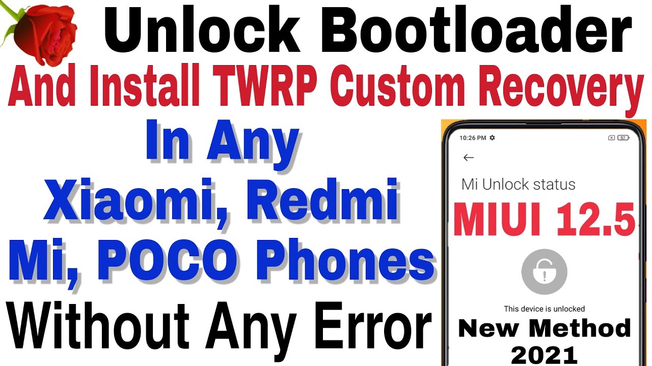 Hindi | How To Unlock Bootloader & Install TWRP Custom Recovery In Any Xiaomi Phones