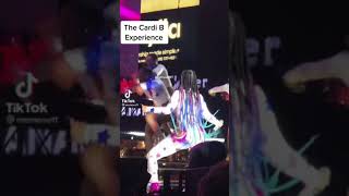 cardi b, strikes a twerk for the people at her concert #shorts