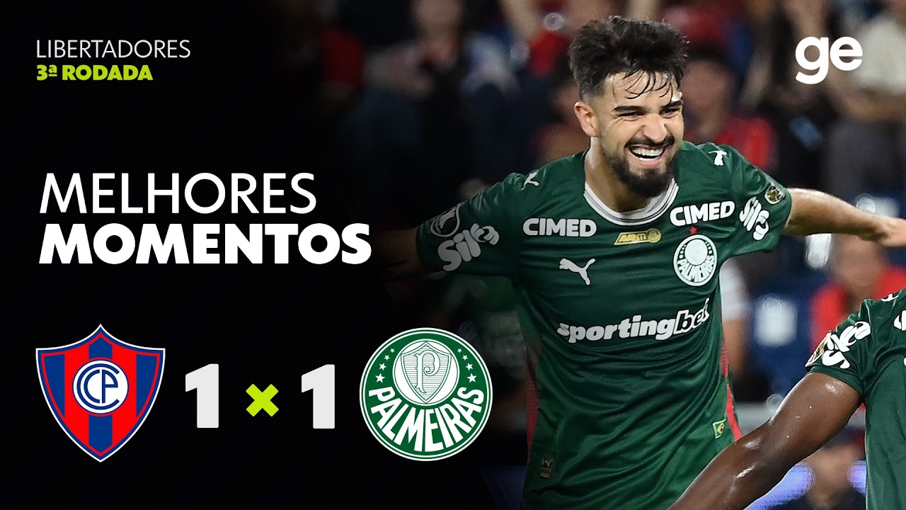 CERRO PORTEÑO 1 x 1 PALMEIRAS | MELHORES MOMENTOS | CONMEBOL LIBERTADORES 2026 | ge.globo