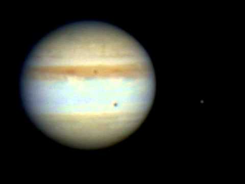 Jupiter and Europa through a telescope @jonkristoffersen