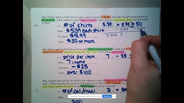MSM2 - 4.4 Part 2 - Solving 2-Step Inequalities with Word Problems