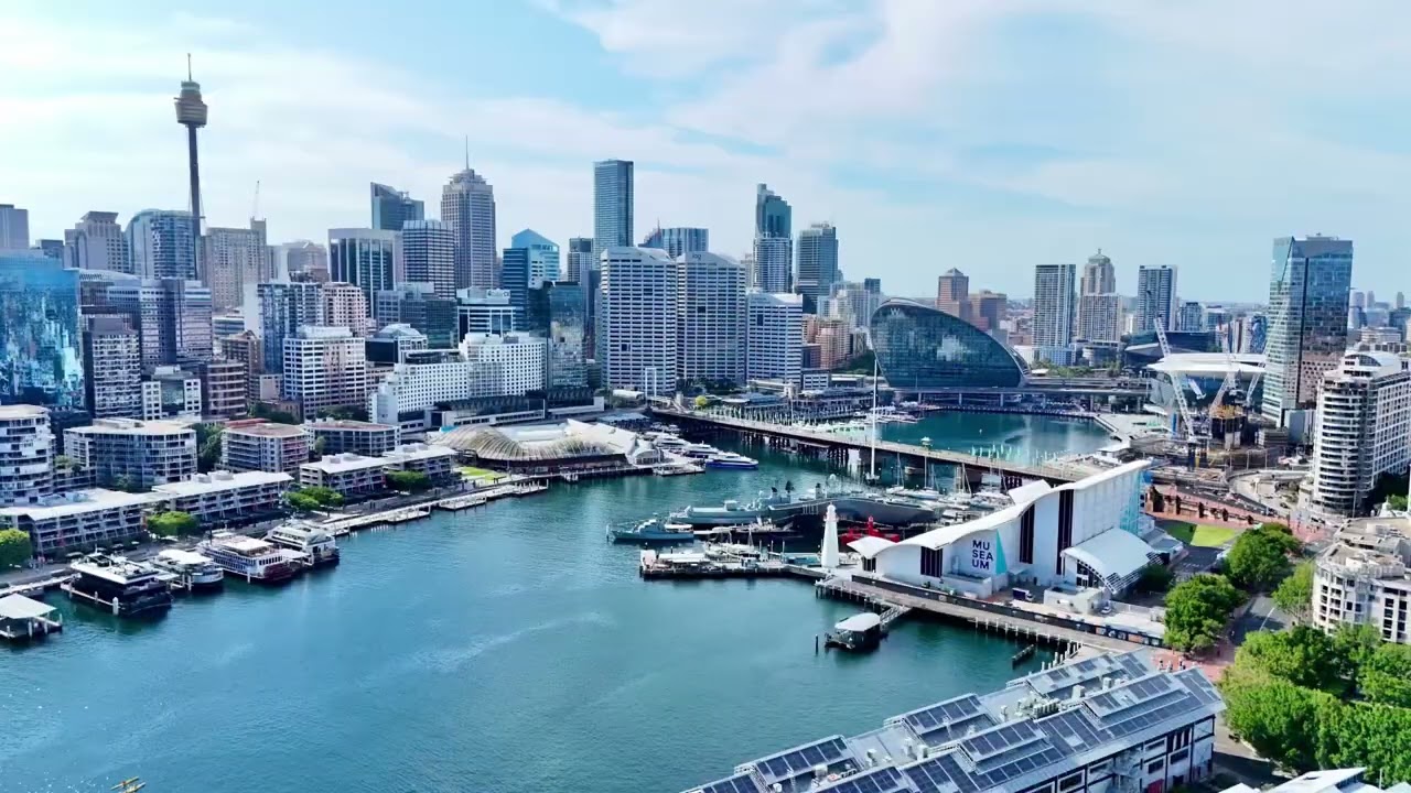 Our base camp in the Barangaroo district of Sydney, Australia