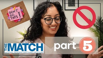 Top 3 Things NEVER TO do during Residency Interviews