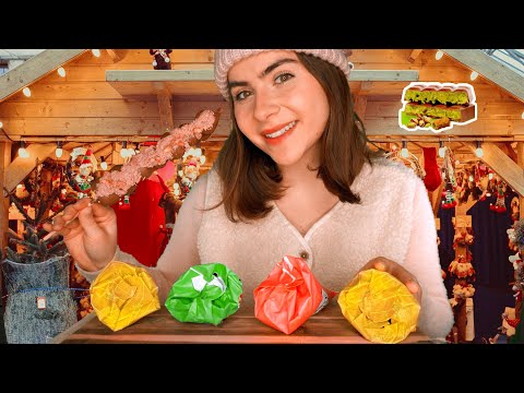 ASMR Dubai Schokolade auf dem Weihnachtsmarkt 🌟🍓🍫