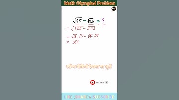 Math Simplification | Nice Square Root | Math Olympiad Problem | A Nice Math Problem #maths #nice