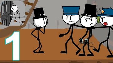 Prison Escape Stickman Adventure Gameplay Walkthrough Part 1 (IOS/Android)
