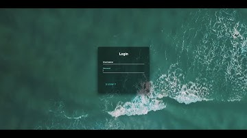 Video Background and Login Form | HTML & CSS
