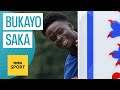 England's Bukayo Saka on GCSE grades, golf and Germany | BBC Sport