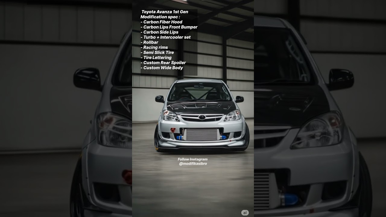 Modifikasi Toyota Avanza 1st Gen konsep Racing 