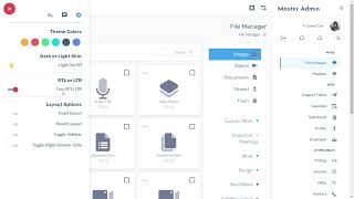 File Manager Bootstrap 4 Admin Template with RTL Light Theme