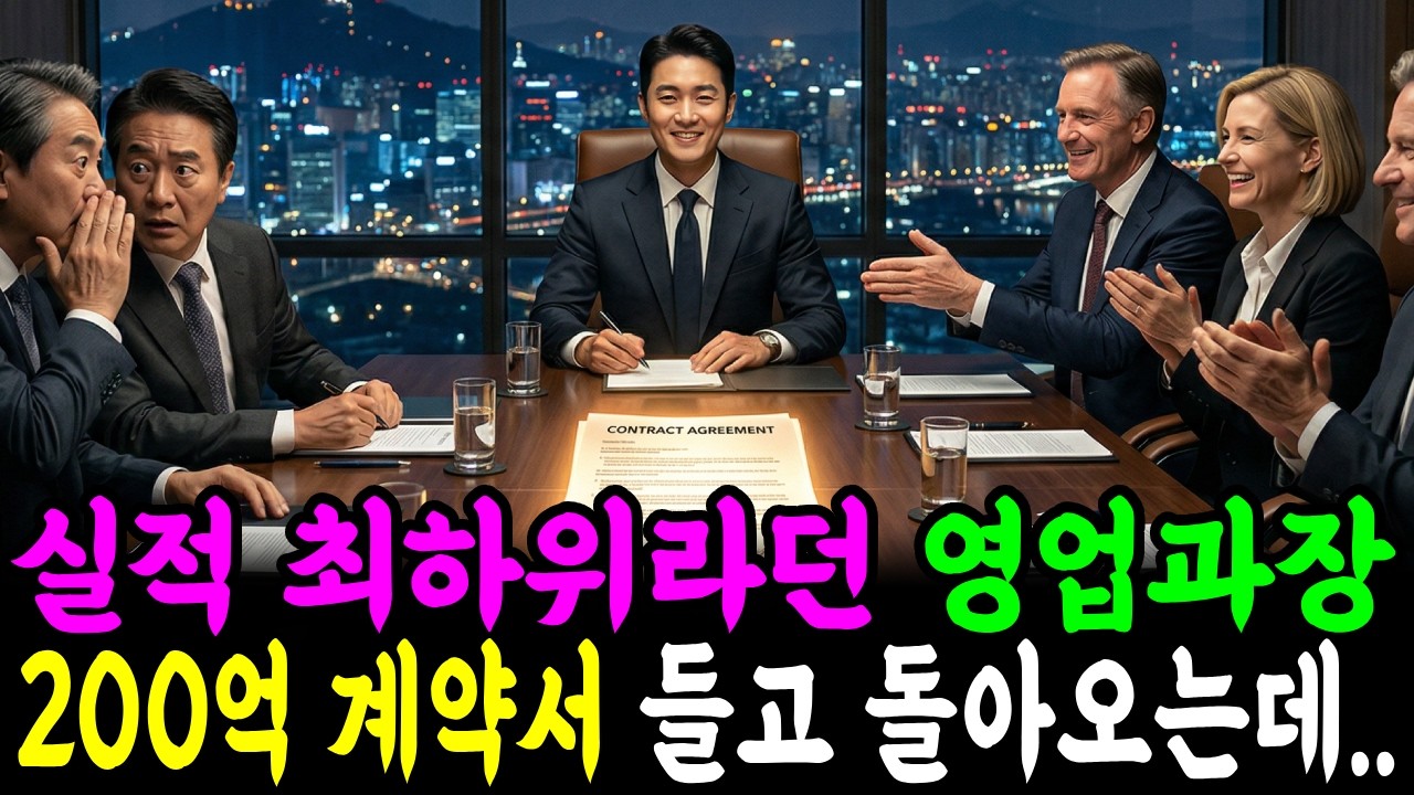 실적 최하위라던 영업과장 200억 계약서 들고 돌아오는데.. | 인생사연 | 시니어사연 | 드라마 | 오디오북 |