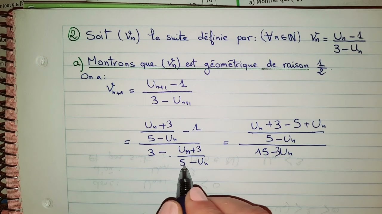Suites numériques (examen national 2016) 2bac Pc & Svt