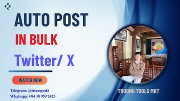 How to Auto Post in Bulk on Twitter/X | Truong Tools MKT