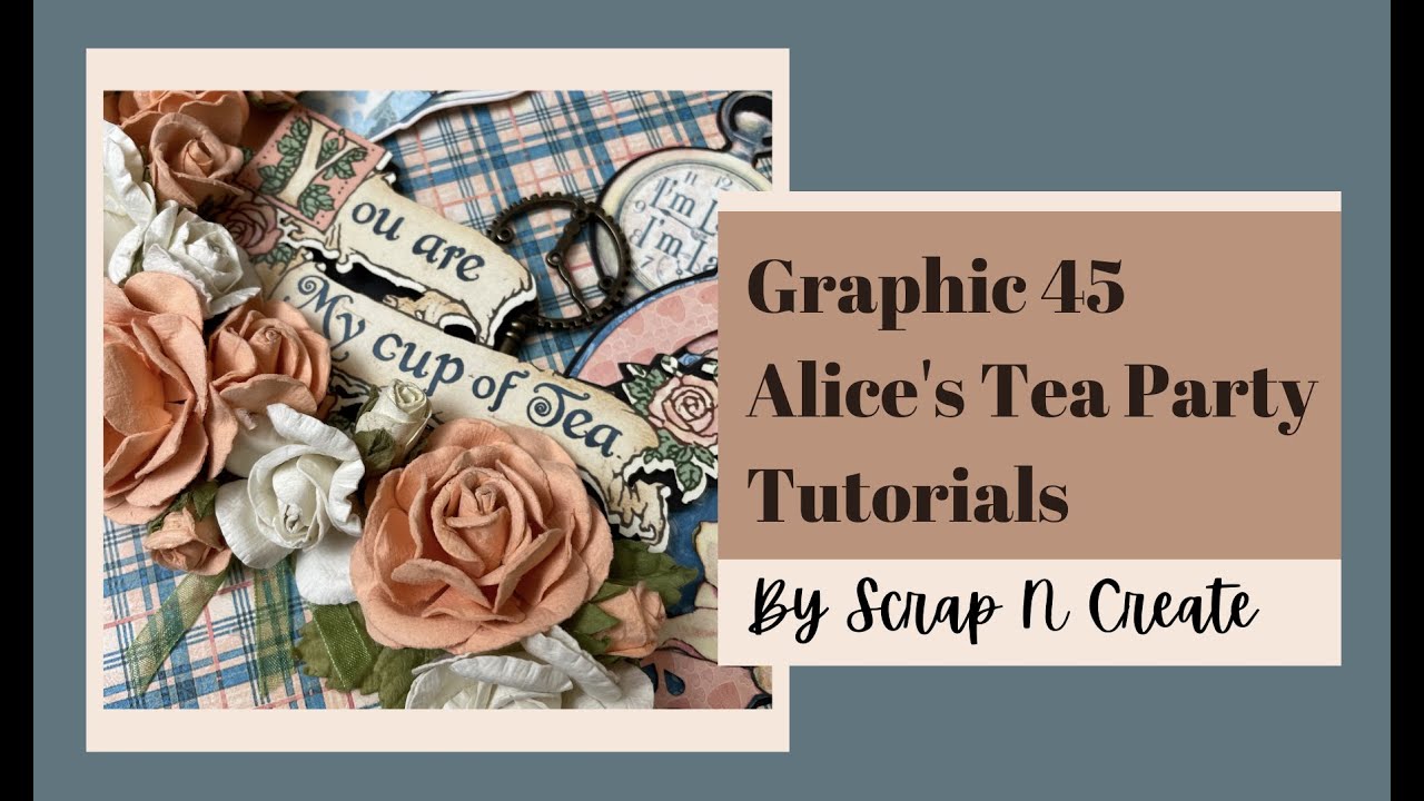 Graphic 45 - Alice's Tea Party - 8 x 8 Paper Pad