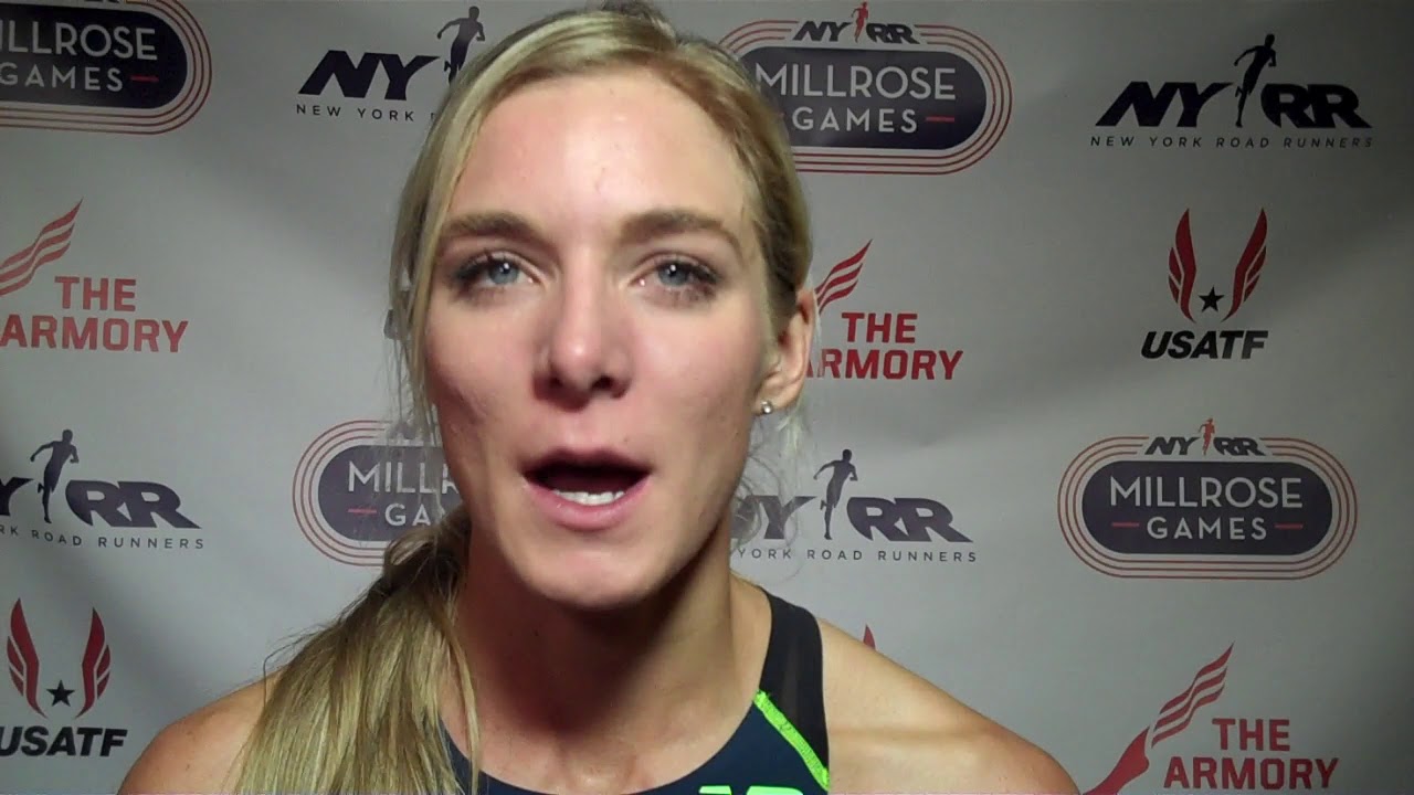 Emma Coburn After runnerup in Millrose 3000 2018 YouTube