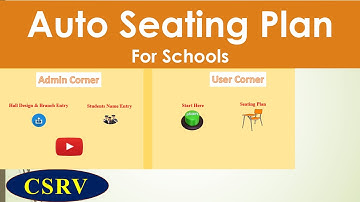 Auto Seating Plan in MS Excel for School Exams | Seating Software