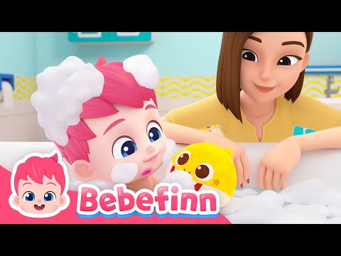 🛁Let's Have Fun Bubble Bath! | Bebefinn Bath Song | Sing Along2 | Nursery Rhymes & Kids Songs