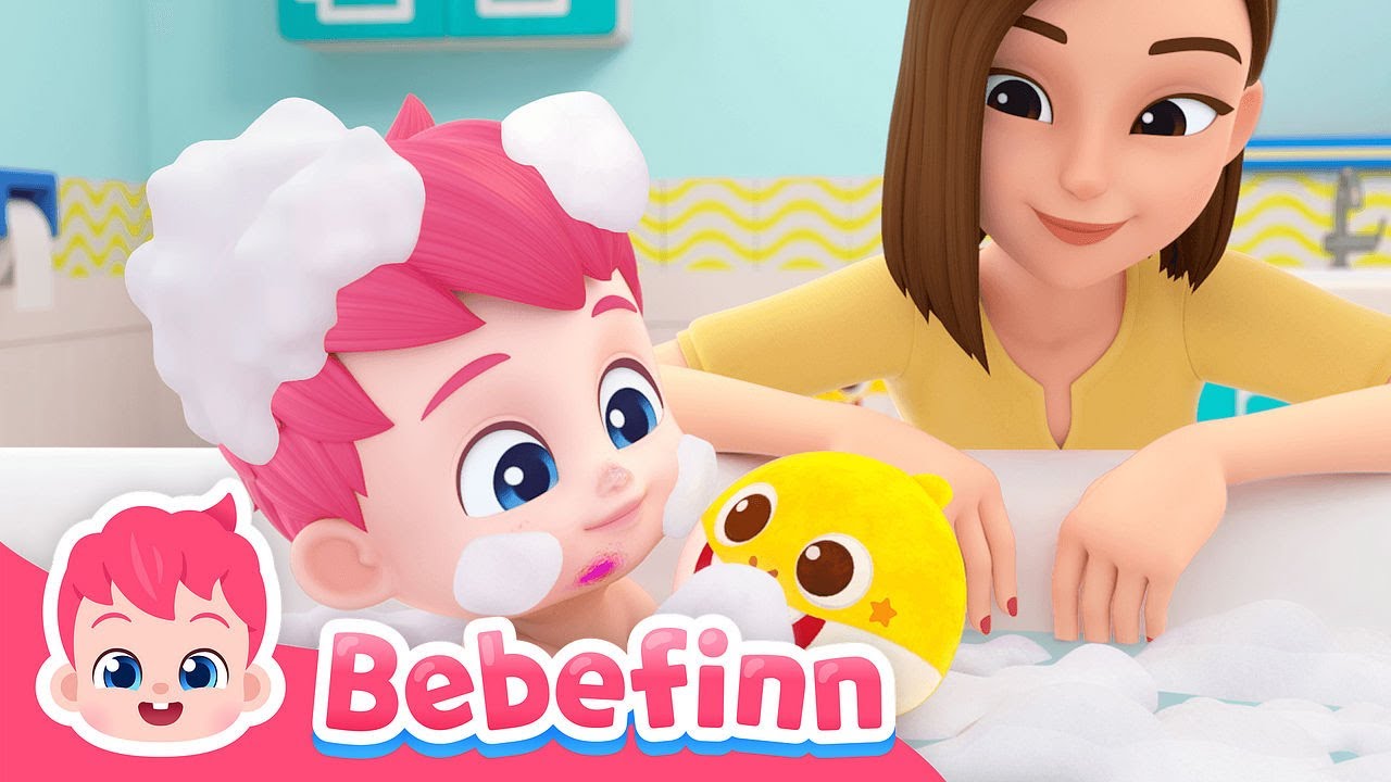 🛁Let's Have Fun Bubble Bath! | Bebefinn Bath Song | Sing Along2 | Nursery Rhymes & Kids Son
