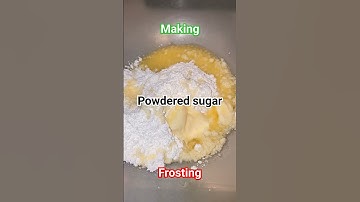 making powdered sugar frosting #chef #baking #cake #frosting #homemade #dessert