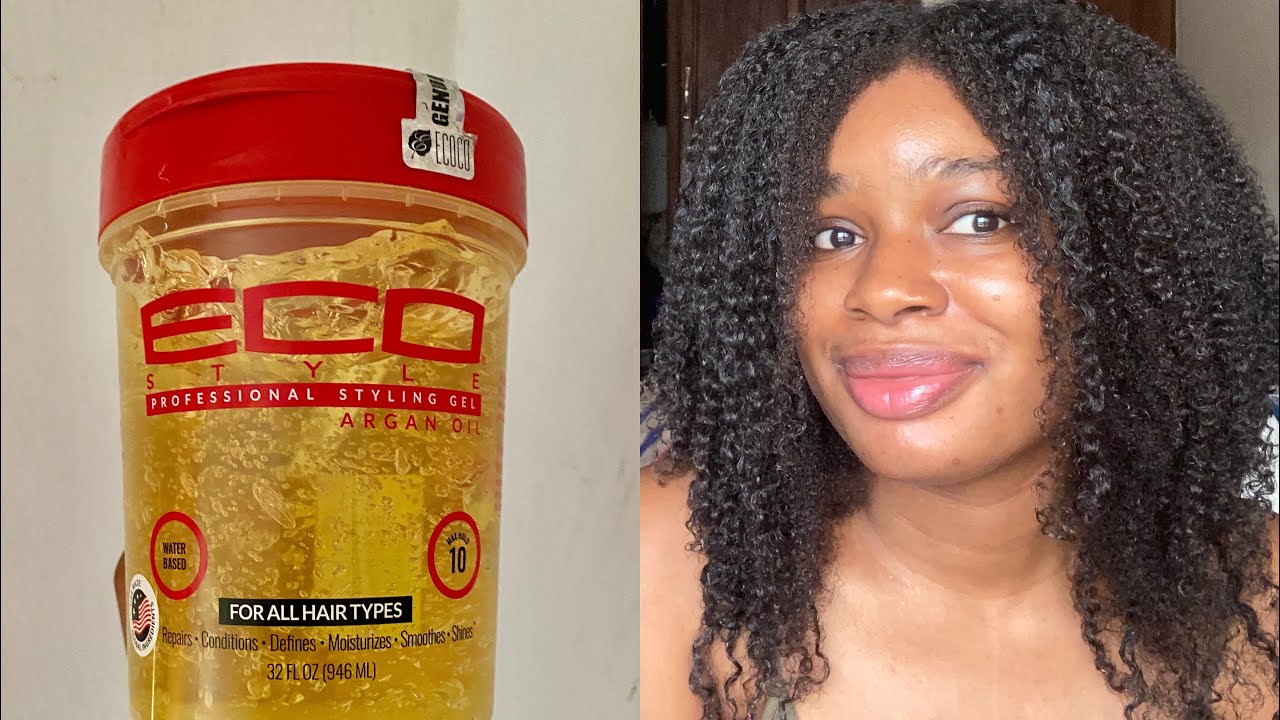 My first wash and go ft. Eco Style Argan Oil Gel on 3c/4a hair YouTube