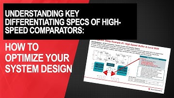 How to optimize system design with high-speed comparators