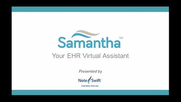 Samantha, The EHR Virtual Assistant for Allscripts Professional - Demo