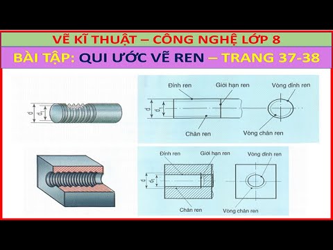 Video Vẽ kĩ thuật - Công nghệ 8 | Bài 11 Trang 37 - 38 |... - youtube
