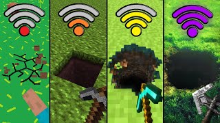 digging straight down with different Wi-Fi be like