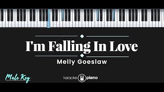 I'm Falling In Love - Melly Goeslaw (KARAOKE PIANO - MALE KEY)