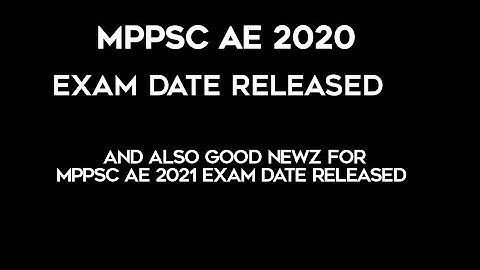 mppsc ae (2020)exam date released
