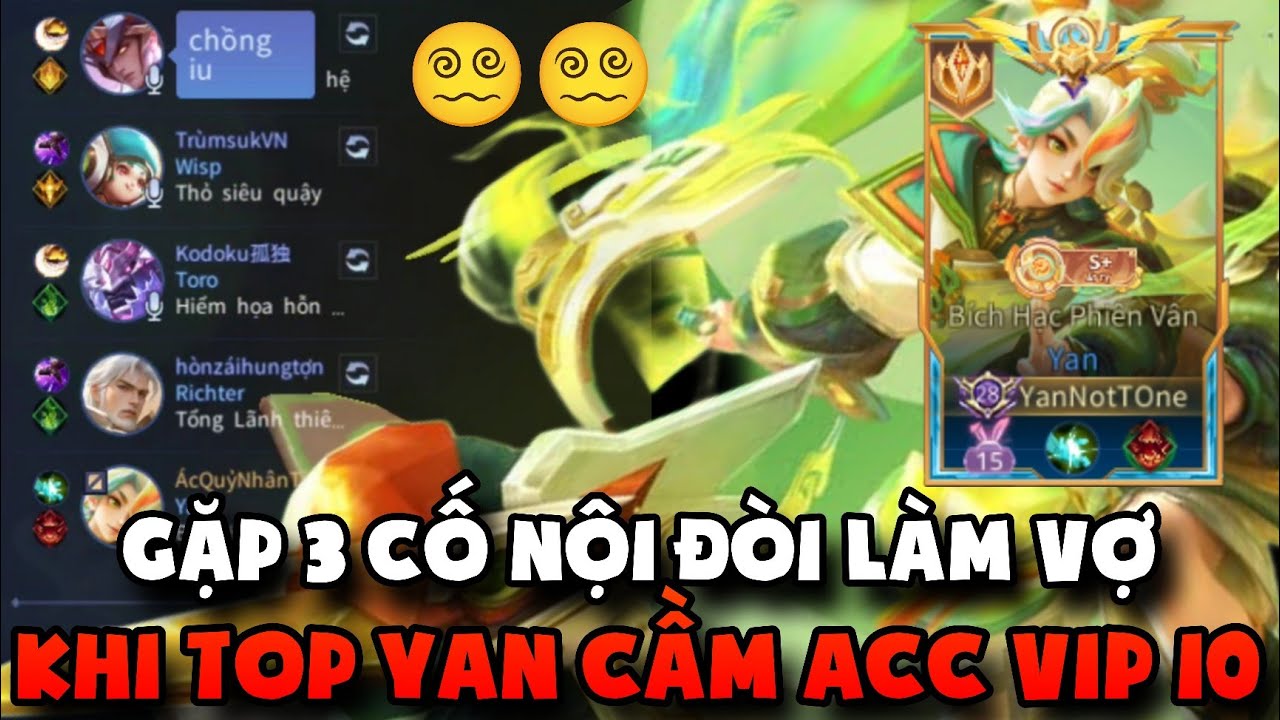 Top Yan Vô Tình Lên Chức "CHỒNG" Khi Cầm ACC VIP 10 Ghép KÊNH THẾ GIỚI Và Cái Kết