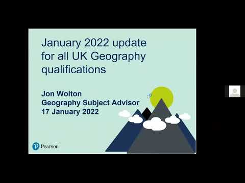 Pearson Edexcel GCSE and A level Geography Summer 2022 Support Session