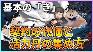 【うたわれるもの ロストフラグ】基本のお話し！契約の代価と活力丹はどう集めると良いか？【ロスフラ】