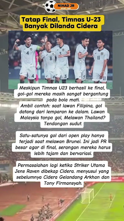 Tatap final Indonesia u-23 banyak dilanda cidera ‼️ #timnasindonesia