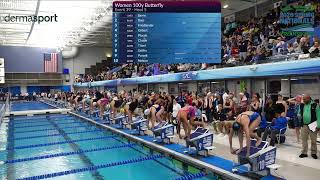 Women's 100 Butterfly Odd Heats 2026 USMS Spring Nationals Greensboro, NC
