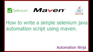 Running a simple selenium automation script using maven project in Google Chrome in മലയാളം/Malayalam