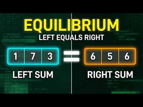 Find Pivot Index – LeetCode 724 | Left and Right Sums