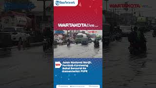 Jalan Nasional Depan Spbu Klari Terendam Banjir Pemkab Karawang Bakal Bersurat Ke Kementerian Pupr