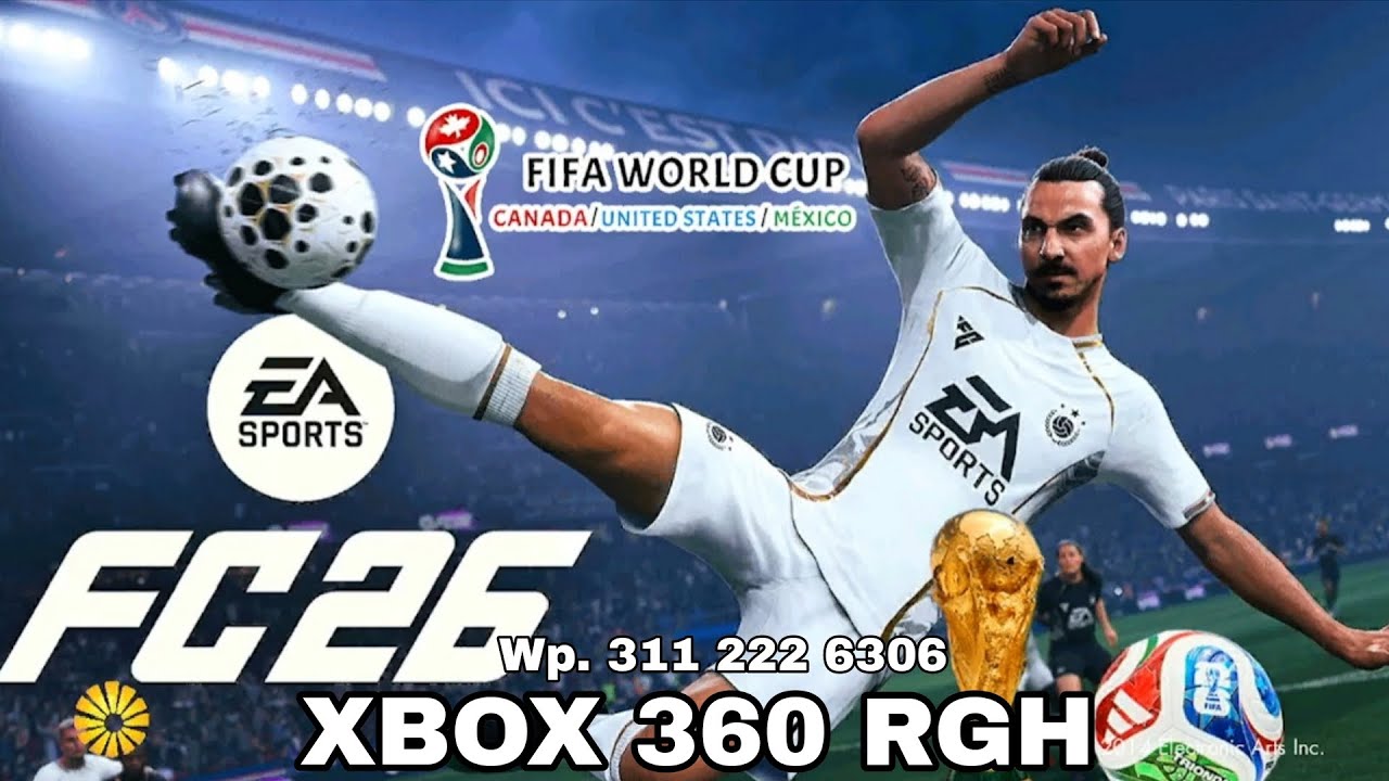 WORLD CUP 2026 XBOX 360 RGH - FC MUNDIAL 2026