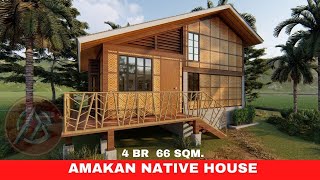 MODERN BAHAY KUBO AMAKAN SPLIT-LEVEL HOUSE | 4 BEDROOM 6 x 7m DESIGN | ARKIPEACE