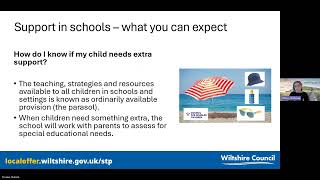 Información Support available in educational settings for all children Webinar Guía
