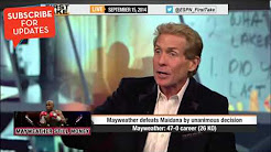 (Floyd Mayweather) Didn't Deserve the Win Against Maidana - ESPN First Take  5/6/14