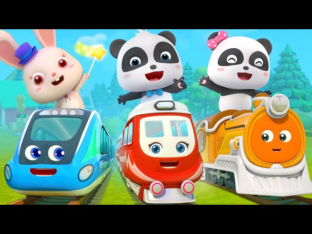 Super Panda and Super Train | Thomas Train | Nursery Rhymes | Kids Songs | BabyBus class=