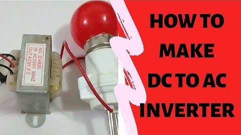 How to make dc to ac inverter at home easily.