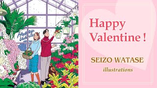 Happy Valentine ! SEIZO WATASE illustrations