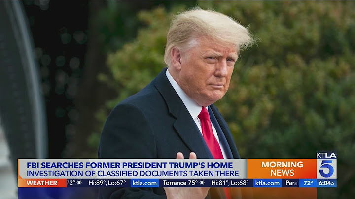 FBI searches former President Trump's Mar-a-Lago home