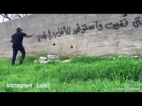 لآجئ جدارية كان قلبك لي وطن حتى نفيت وإستوطن الأغراب في بلدي